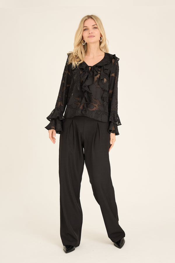 A-View Floretta blouse AV6090 Blouse 999 Black