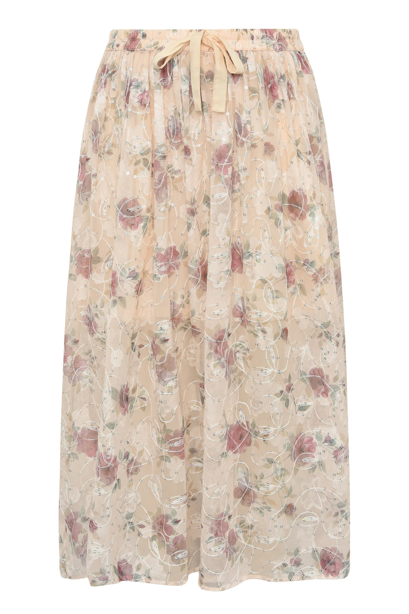A-View Flounce skirt AV7040 Skirt 308 Sand/dusty green
