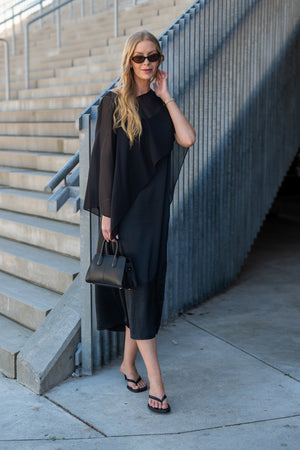 A-View Flow Dress Dresses 999 Black