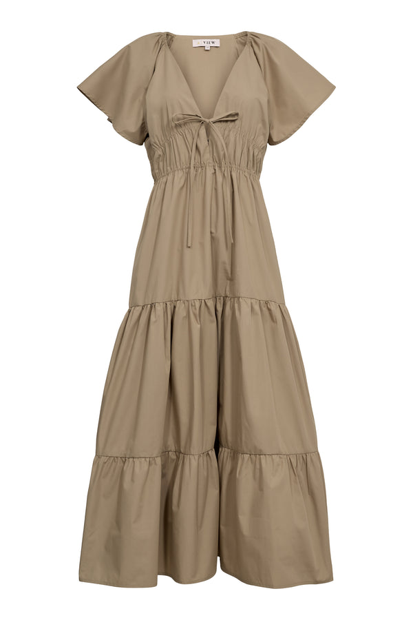 A-View Fransisko maxi dress AV5006 Dresses 004 Sand