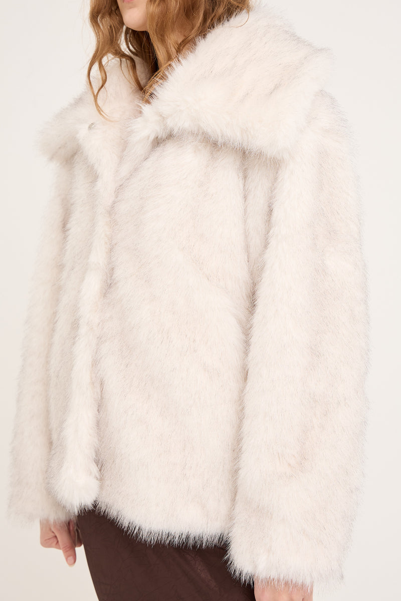 A-View Fur Jacket AV5078 Jacket 864 White/black