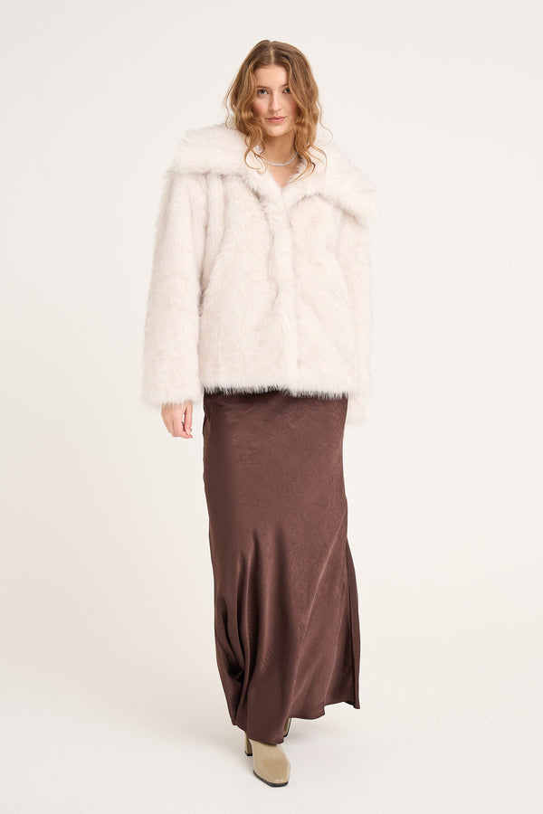 A-View Fur Jacket AV5078 Jacket 864 White/black