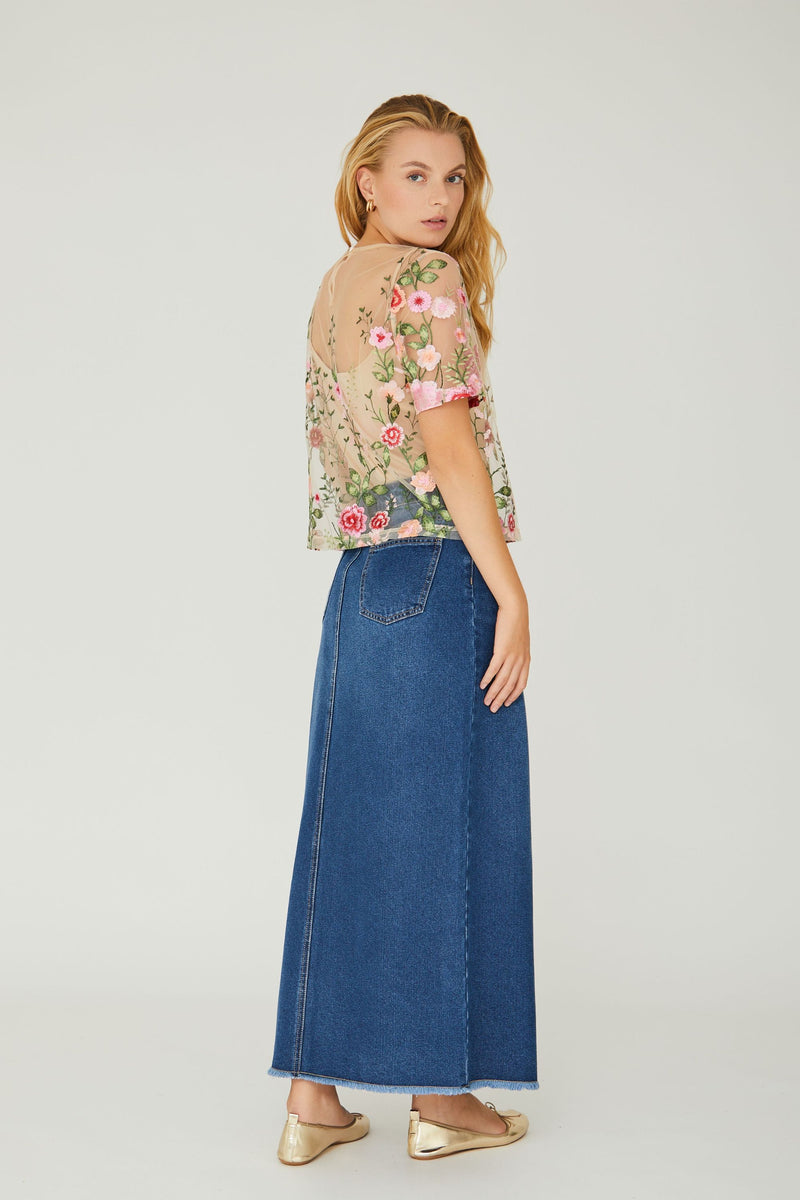 A-View Fuschia blouse AV4594 Blouse 291 Sand/peach