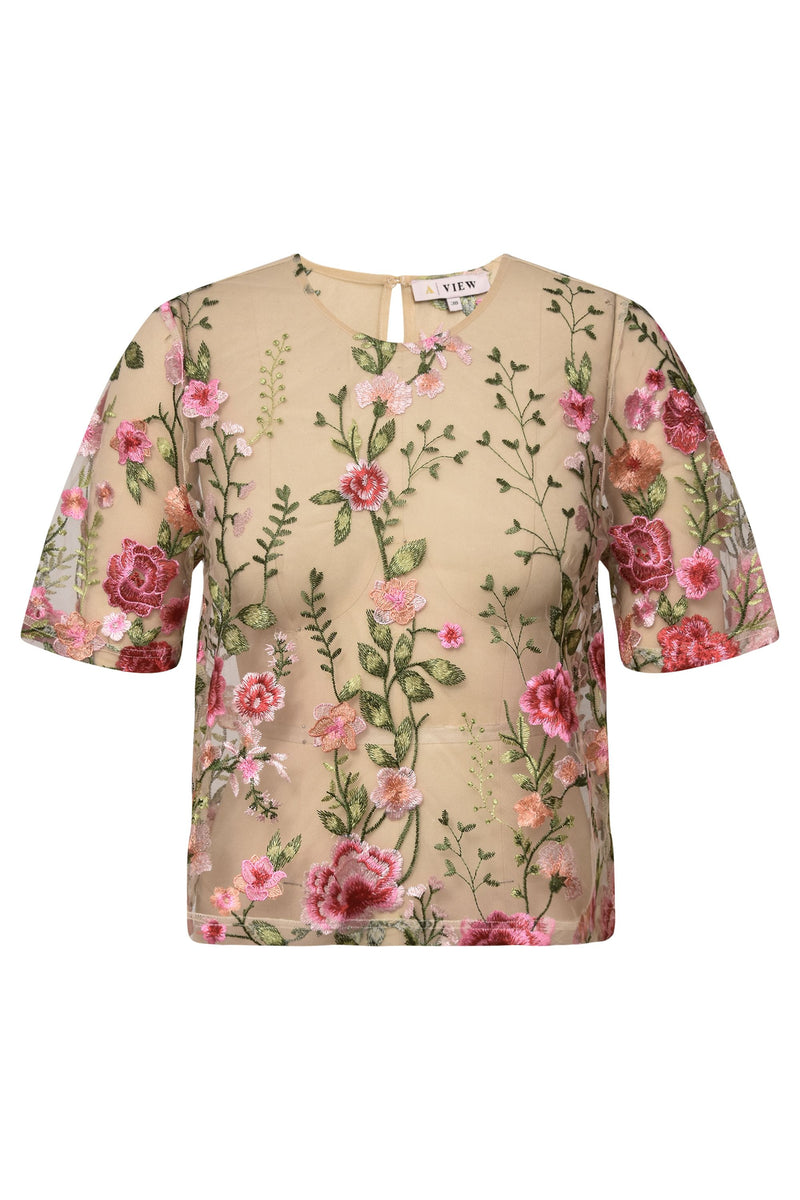 A-View Fuschia blouse AV4594 Blouse 291 Sand/peach