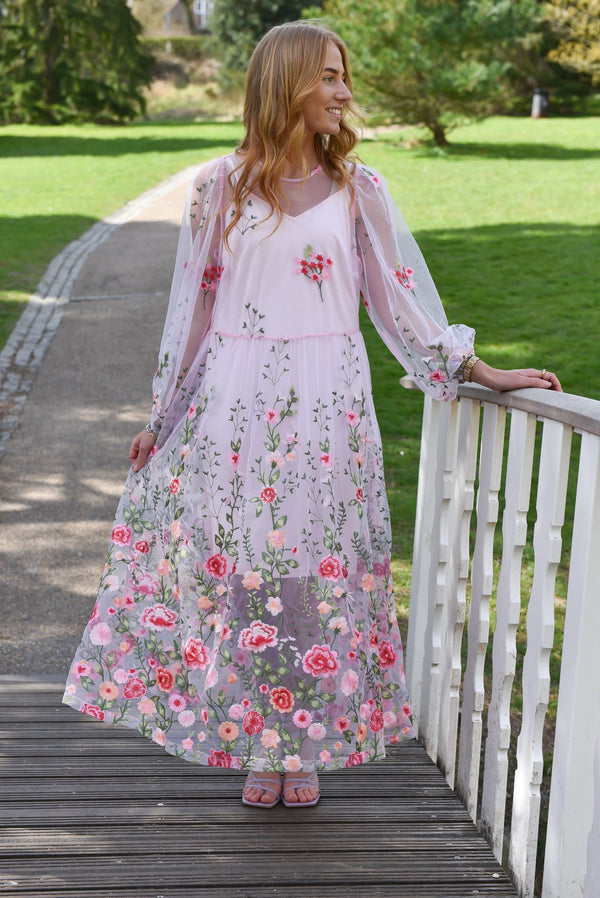 A-View Fuschia dress AV4614 Dresses 258 rose/pink