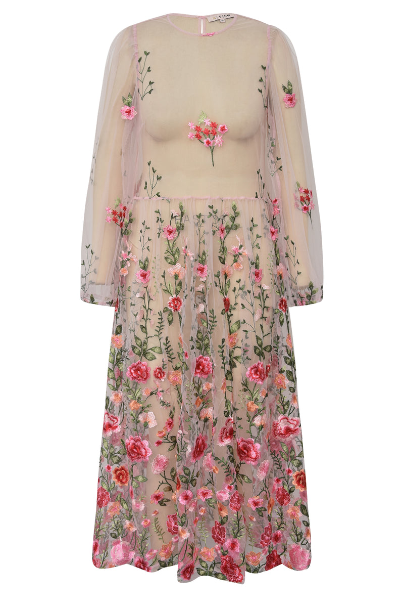 A-View Fuschia dress AV4614 Dresses 258 rose/pink