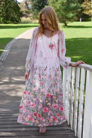 A-View Fuschia dress AV4614 Dresses 258 Rose/Pink