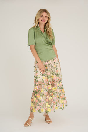 A-View Fuschia skirt AV4624 Skirt 201 Sand/Yellow
