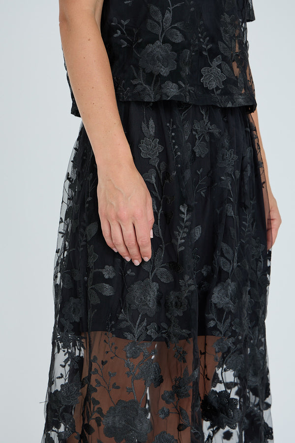 A-View Fuschia skirt AV4624 Skirt 999 Black