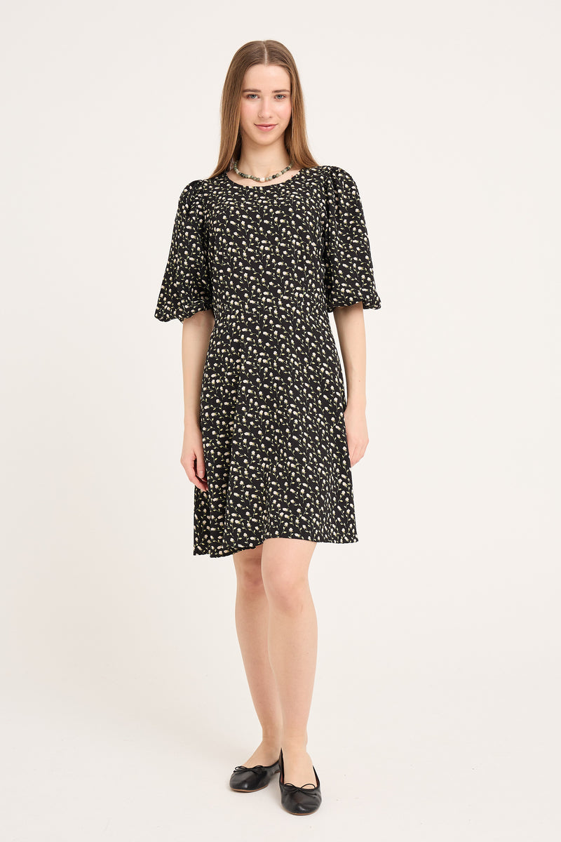 A-View Gino 3/4 dress AV4853 Dresses 372 Black/Green/Off white