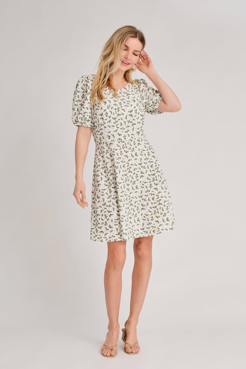 A-View Gino dress AV4602 Dresses 068 White/green