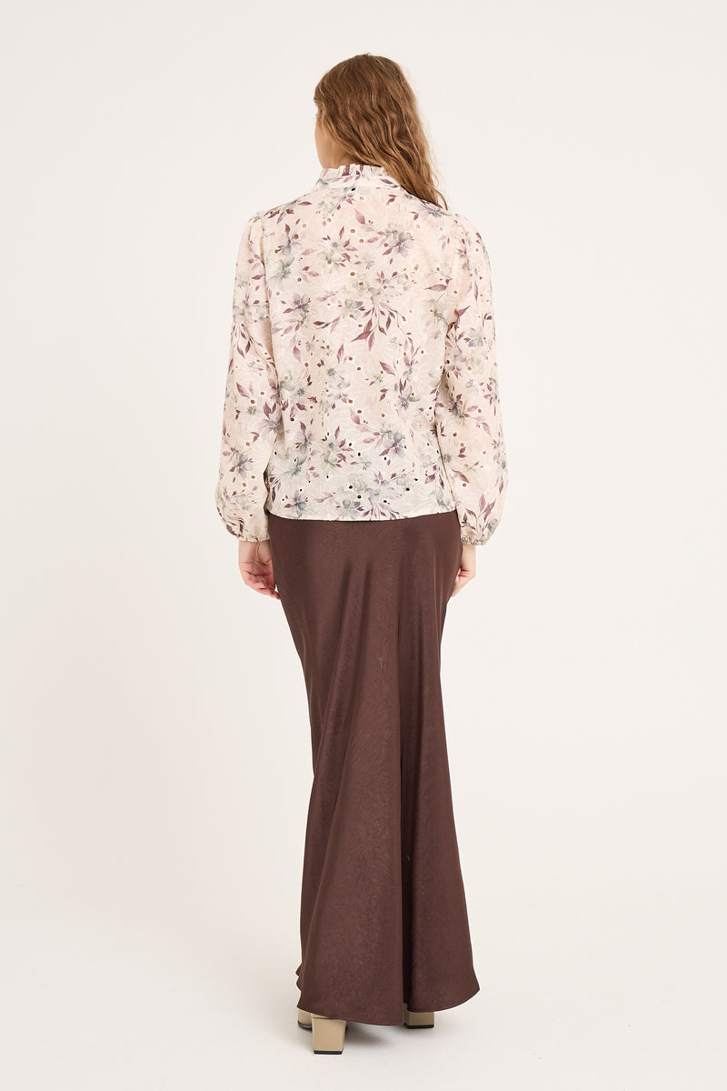 A-View Grete blouse AV6028 Blouse 370 Off white/dusty green