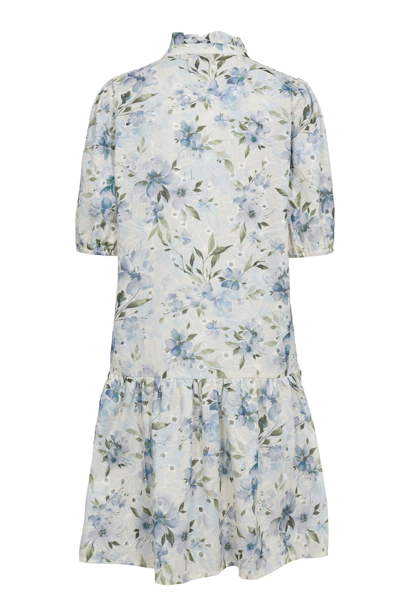 A-View Grete s/s dress AV6057 Dresses 144 White/Blue