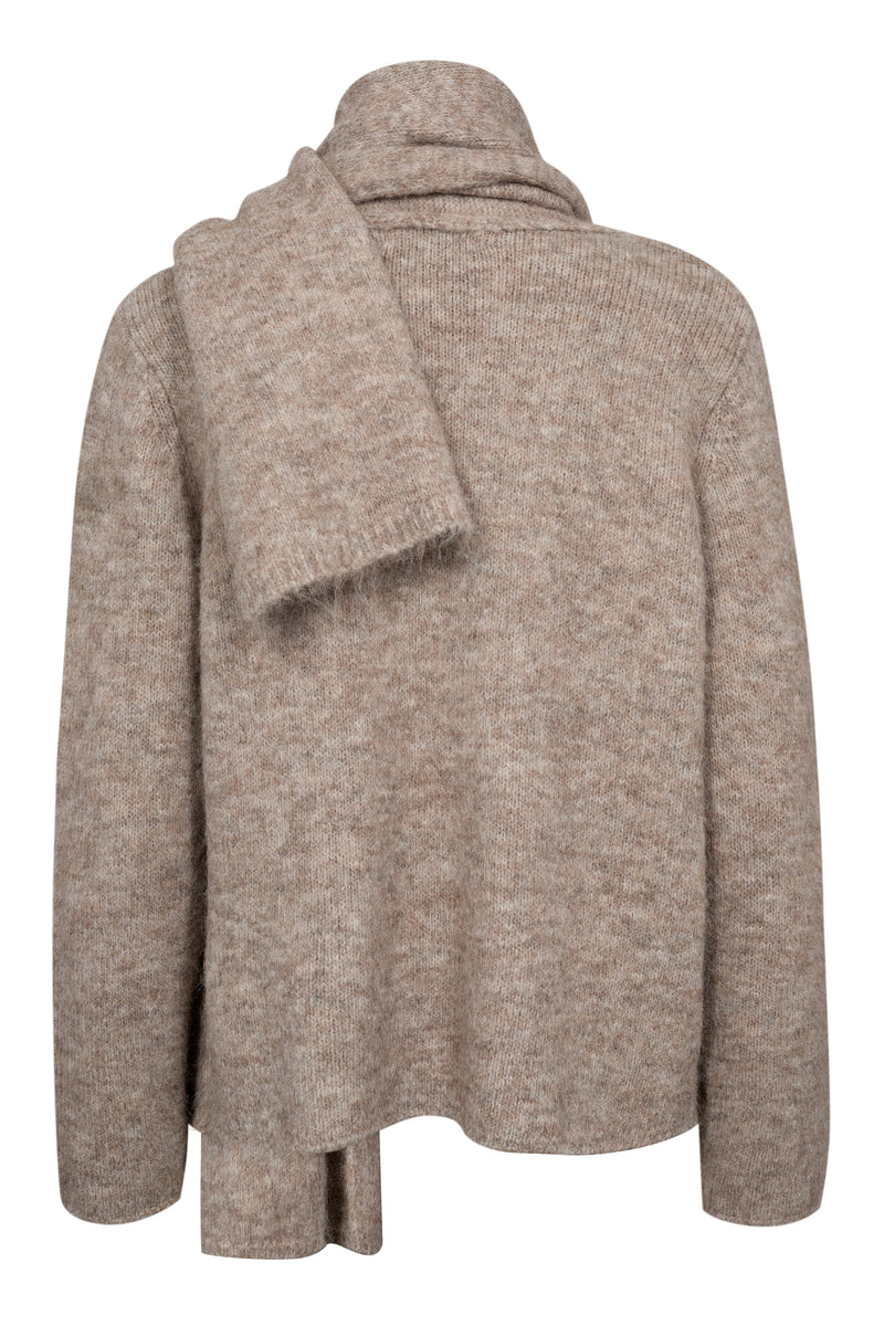 A-View Harper knit scarf cardigan AV6037 Cardigan 118 Light Brown