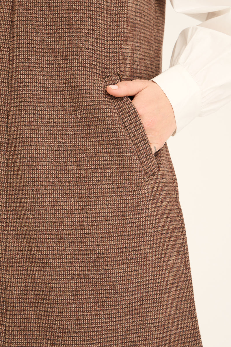 A-View Heritage spencer dress AV7024 Dresses 214 Brown/rust