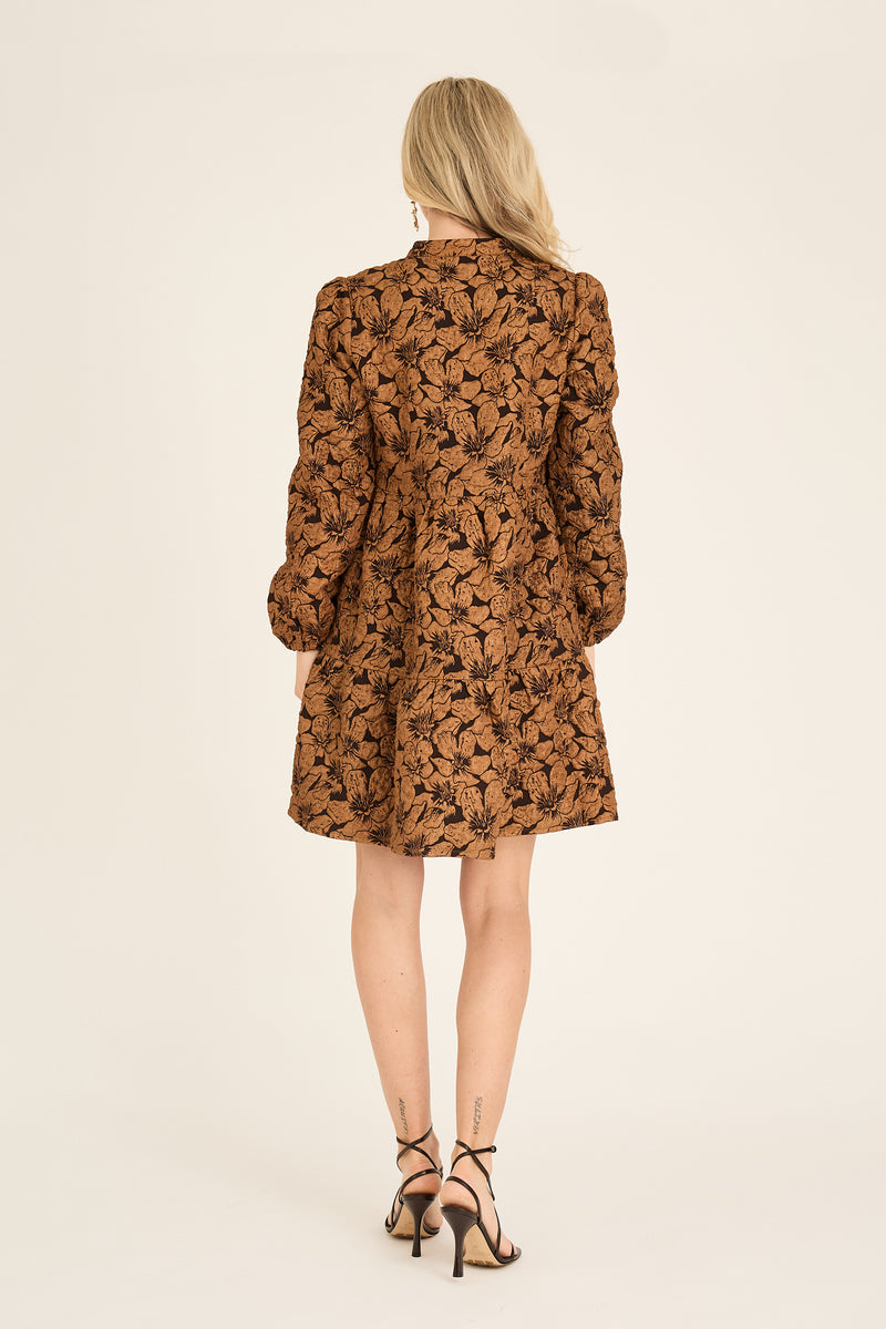 A-View Ida Dress AV4847 Dresses 117 Brown