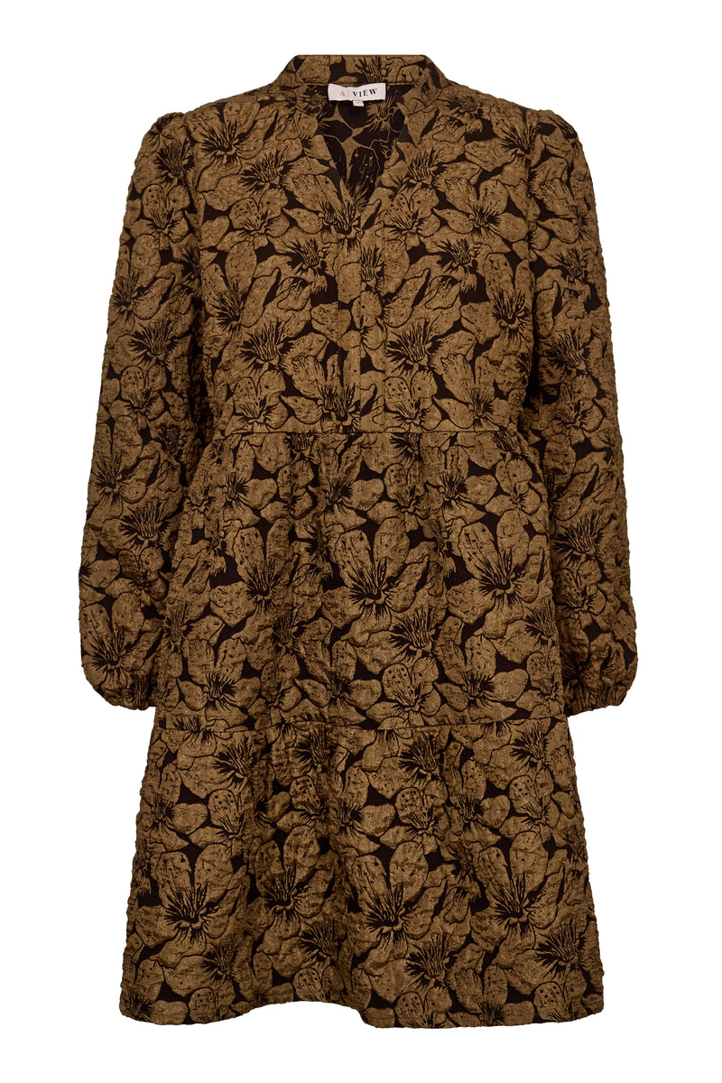 A-View Ida Dress AV4847 Dresses 117 Brown