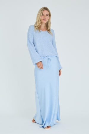 A-View Inge V-neck knit AV7075 Knit 282 Light Blue