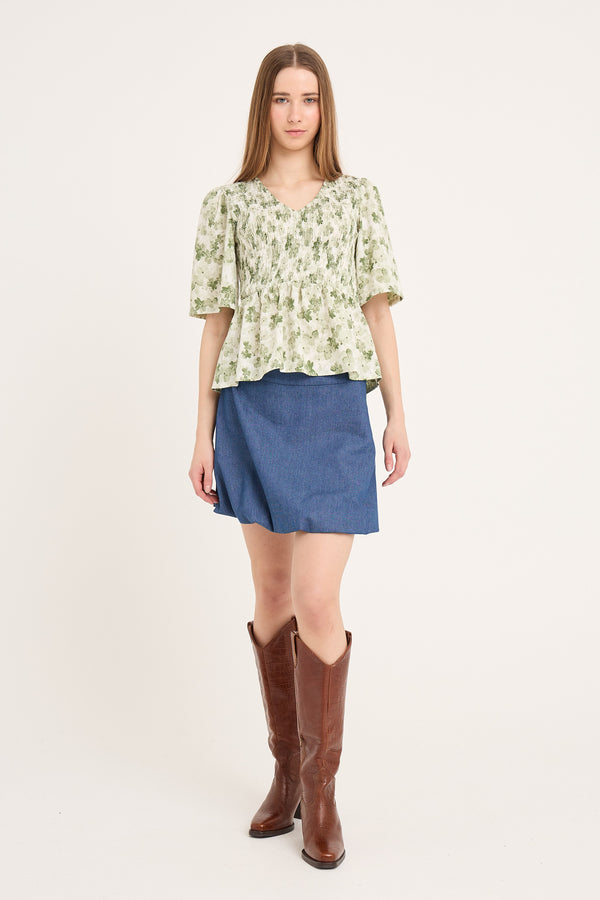 A-View Jessica blouse AV6079 Blouse 122 Green/White