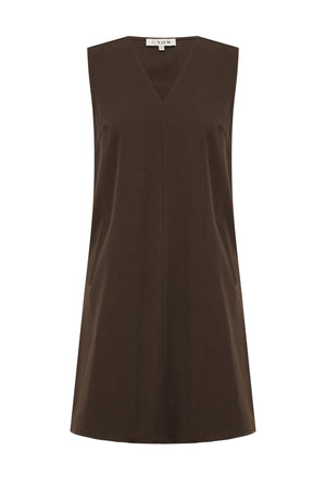 A-View Juliette spencer dress AV7025 Dresses 117 Brown