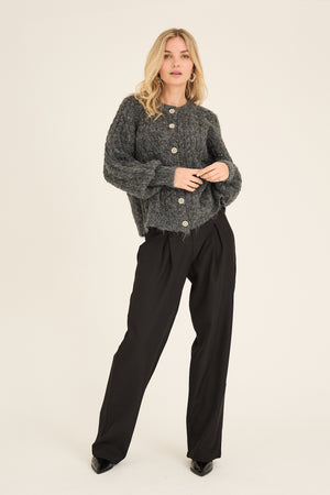 A-View Kabba knit cardigan AV6022 Cardigan 283 Dark grey
