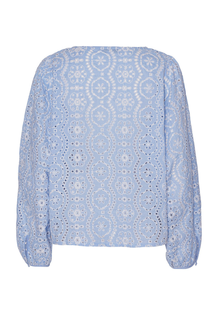 A-View Karli blouse AV4570 Blouse 091 Blue/white