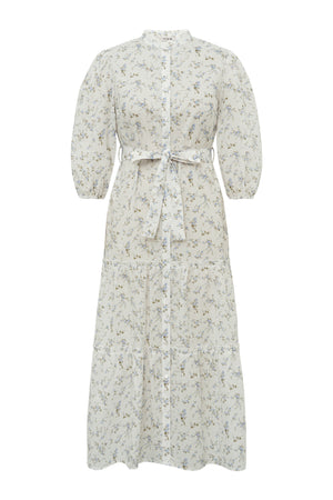 A-View Kate long dress AV4561 Dresses 178 Off White/Blue