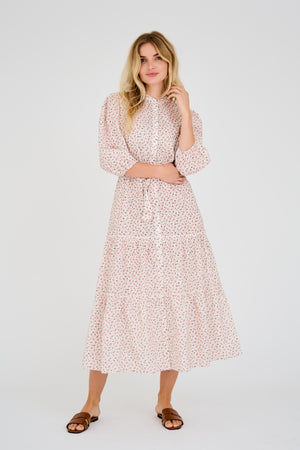 A-View Kate long dress AV4561 Dresses 292 White/Rose