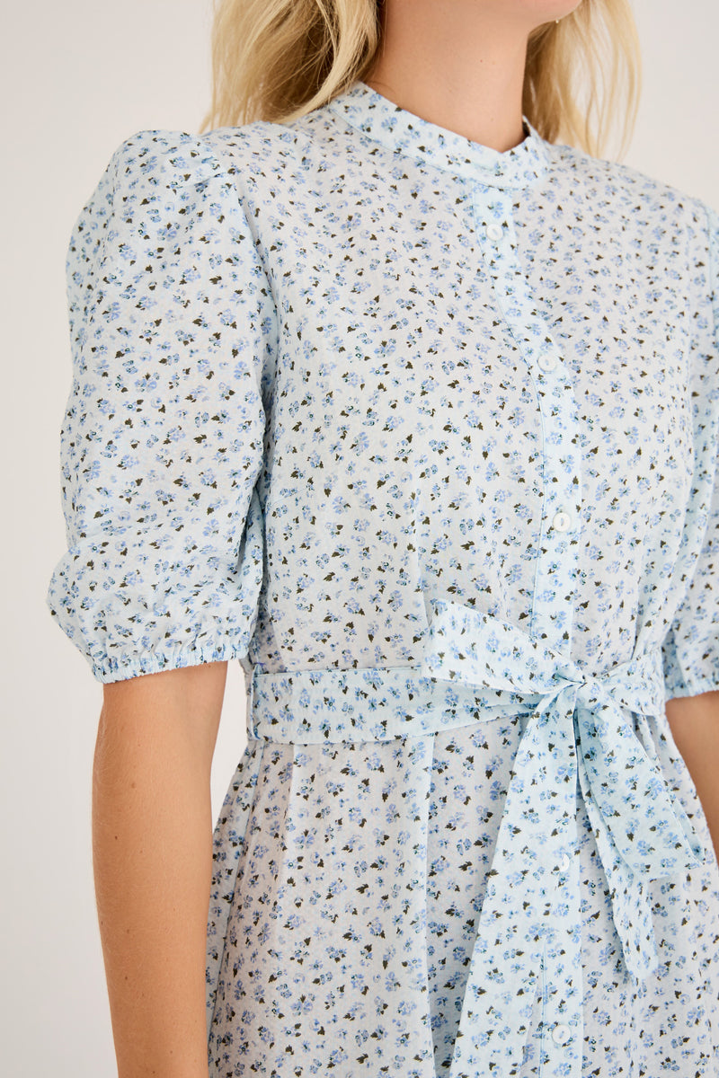 A-View Kate s/s long dress AV4693 Dresses 212 Light blue/blue