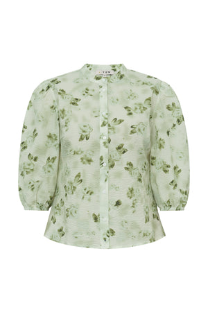 A-View Kate shirt AV4345 Shirts 073 Forest Green/White