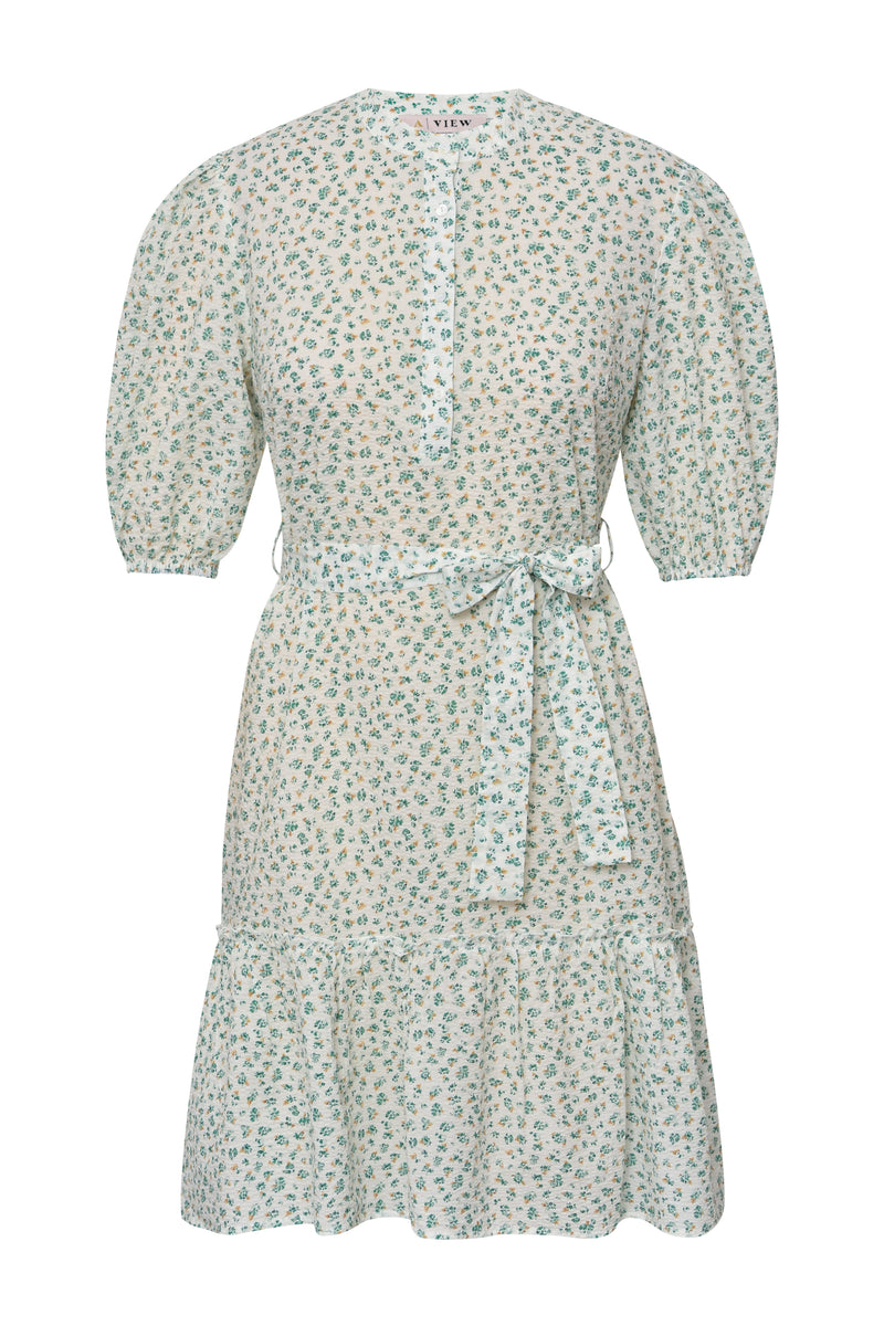 A-View Kate short sleeve dress AV4707 Dresses 068 White/green