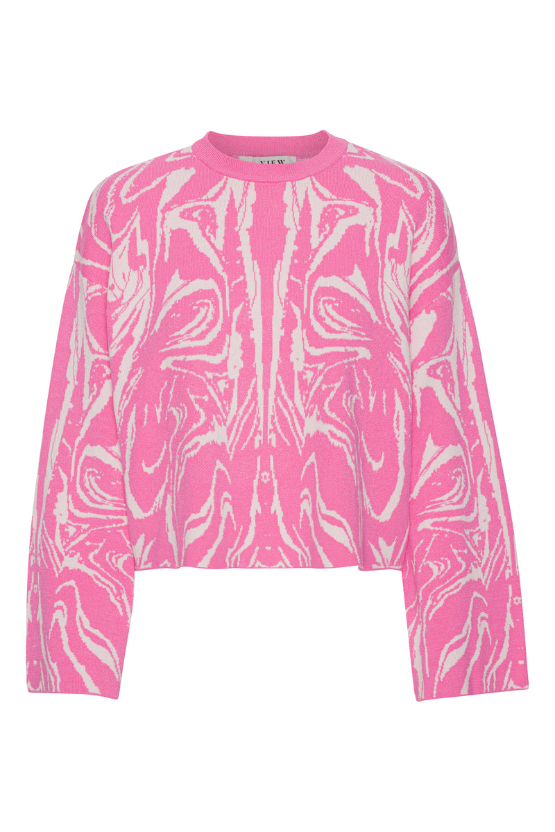 A-View Kira swirly blouse AV3152 Blouse 350 Pink
