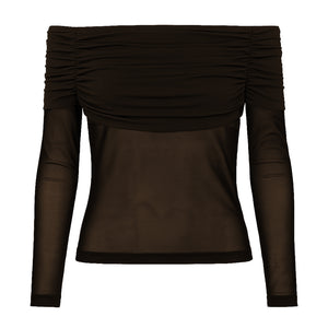 A-View Kit blouse AV8189 Blouse 194 Dark brown