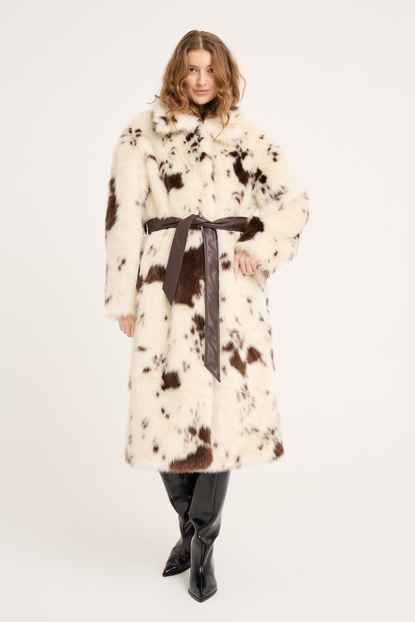 A-View Kolvina coat AV6032 Jacket 193 Brown/White
