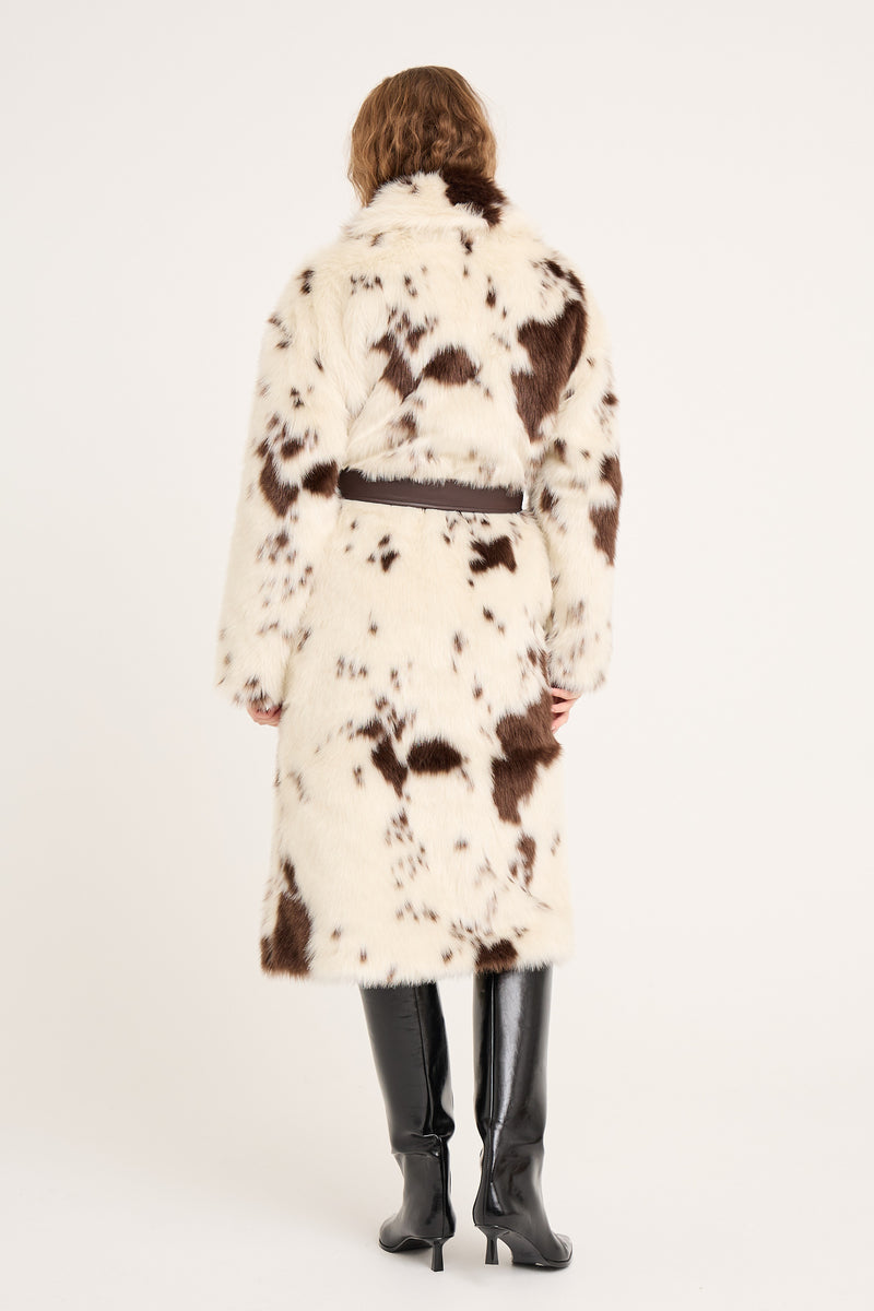 A-View Kolvina coat AV6032 Jacket 193 Brown/White