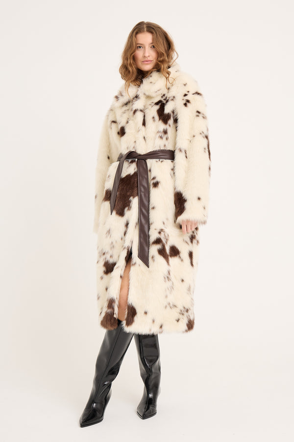 A-View Kolvina coat AV6032 Jacket 193 Brown/White