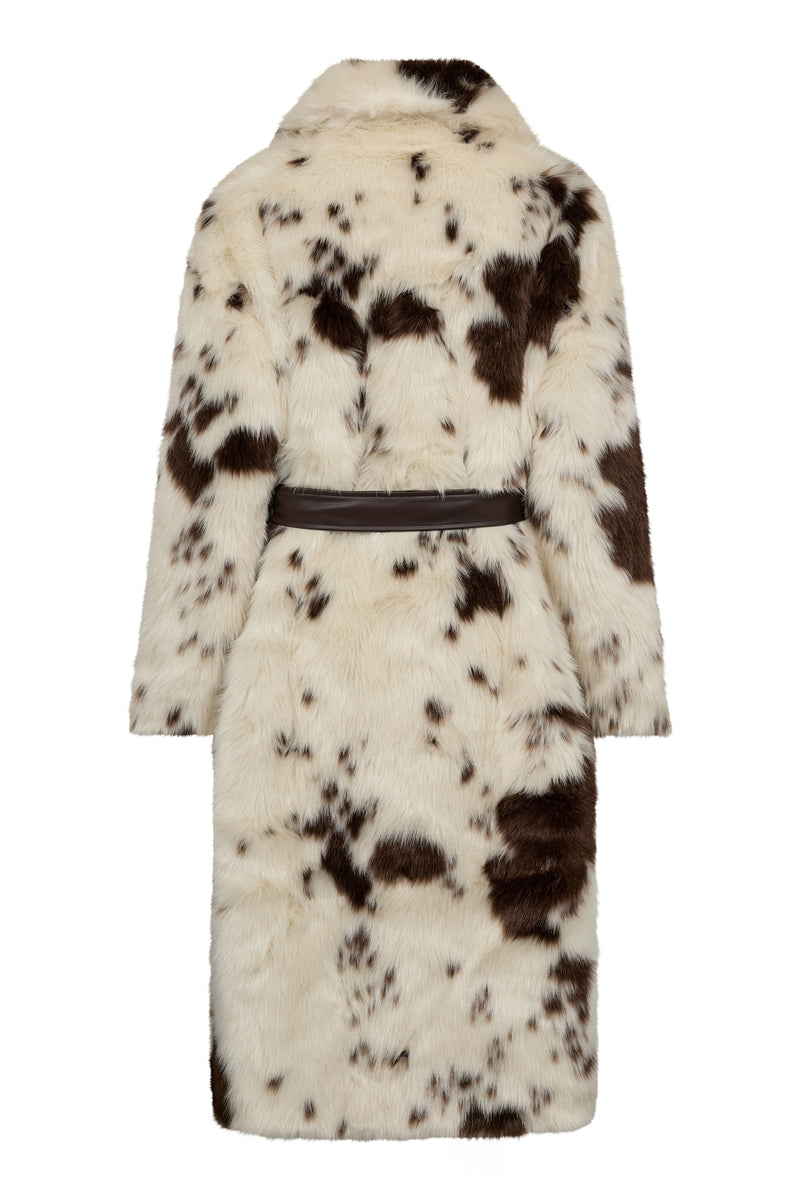 A-View Kolvina coat AV6032 Outerwear 193 Brown/White