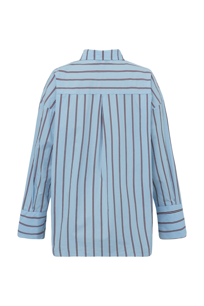 A-View Lenn shirt AV7029 Shirts 240 Light blue/bordeaux