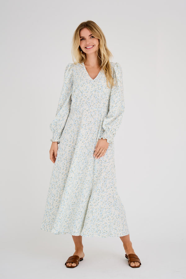 A-View Leoni dress AV4722 Dresses 091 Blue/white