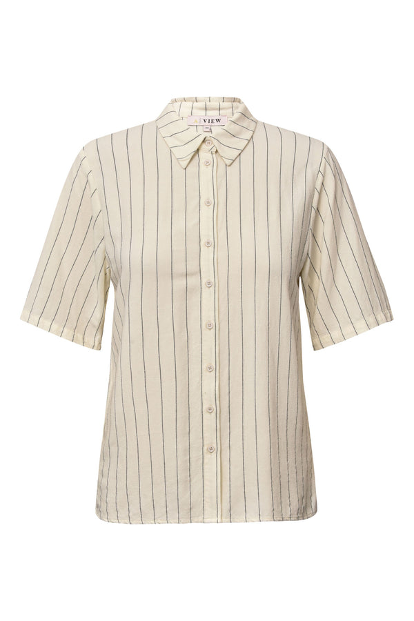 A-View Lerke stripe shirt AV4623 Shirts 005 Off white