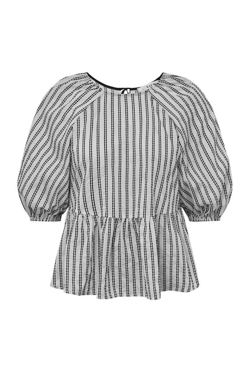 A-View Linea blouse AV4819 Blouse 139 Off white/black stripe