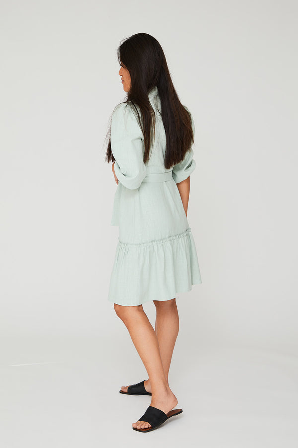 A-View Linen dress AV4124 Dresses 011 Mint