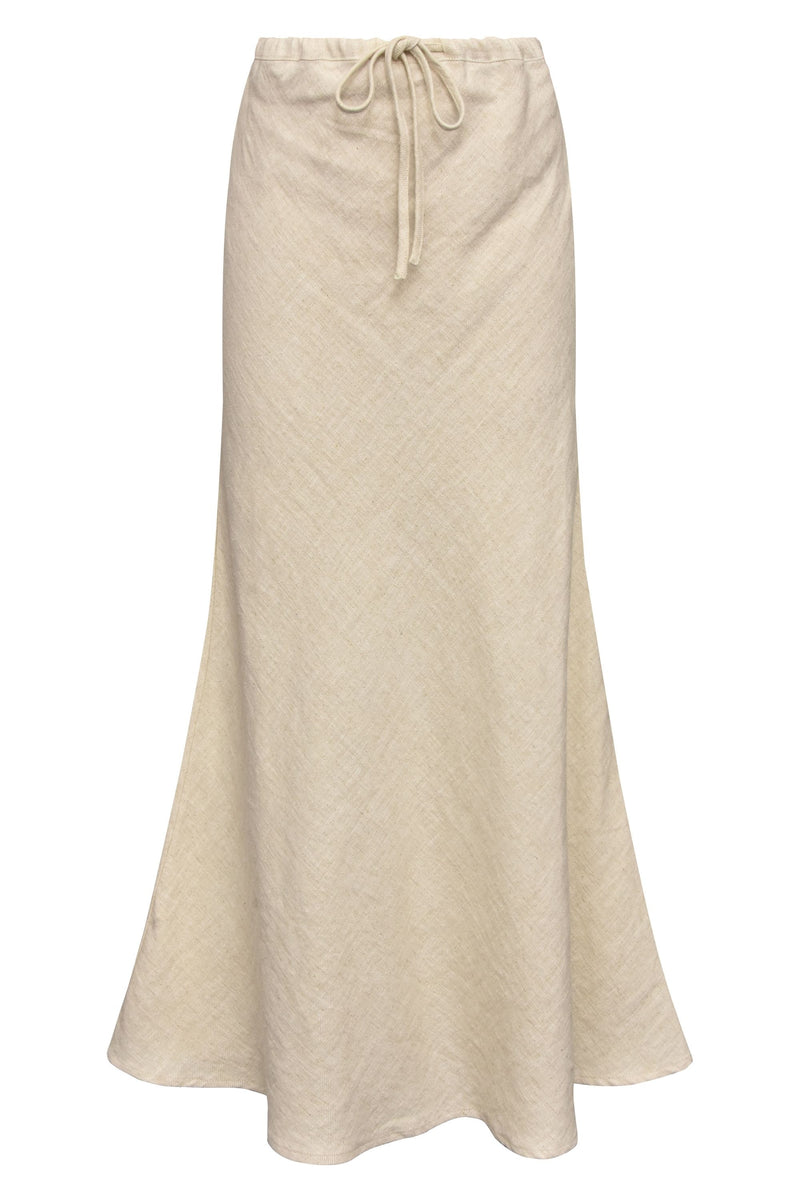 A-View Linen maxi skirt AV4515 Skirt 004 Sand