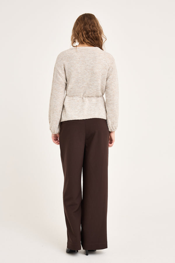A-View Lisette knit cardigan AV6039 Cardigan 004 Sand