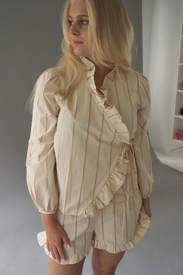 A-View Lizza blouse AV4675 Jacket 139 Off white/black stripe