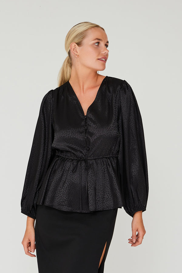 A-View Luna blouse AV4033 Blouse 999 Black