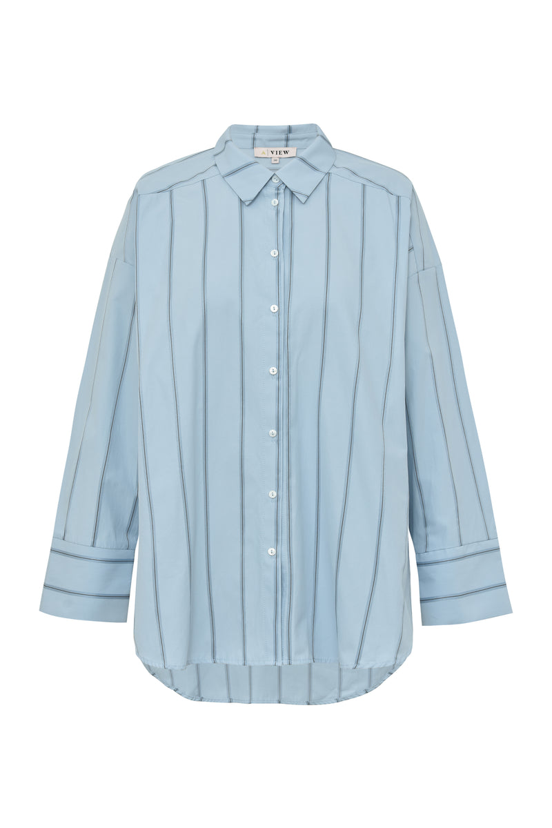 A-View Magnolia stripe shirt AV4795 Shirts 282 Light Blue