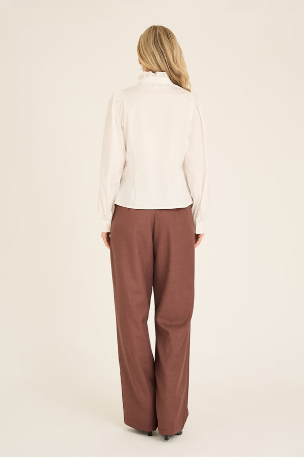 A-View Malika frill shirt AV7033 Shirts 005 Off white