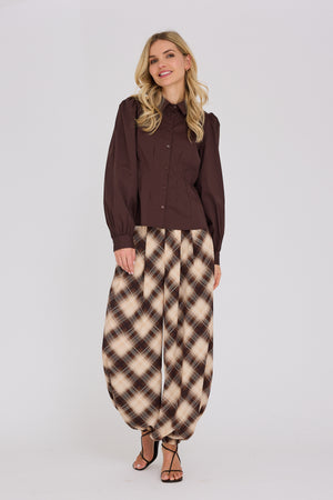 A-View Malika shirt AV4639 Shirts 194 Dark Brown