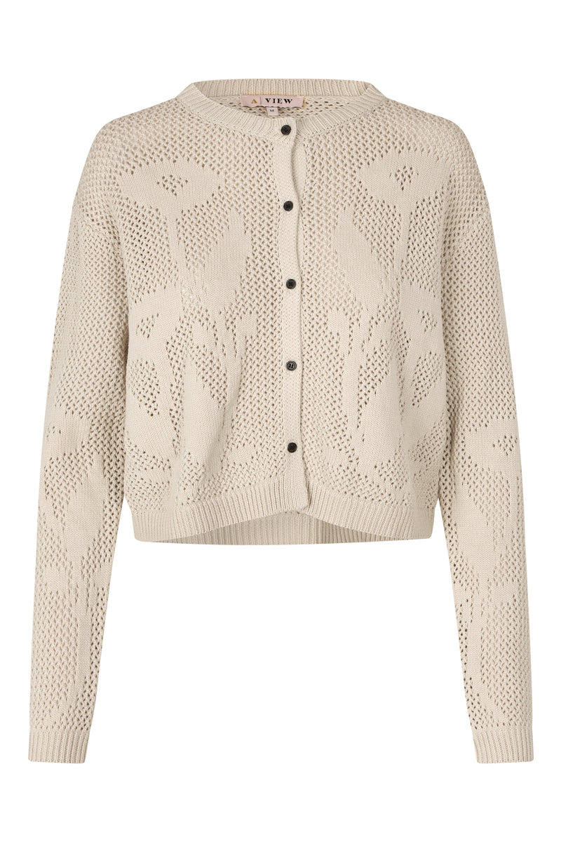 A-View Marla knit cardigan AV4879 Knit 004 Sand